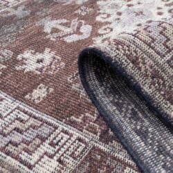 Burgundy Traditional Hand-Knotted Wool Area Rug - Image 5